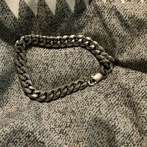 Silver plated men’s bracelet